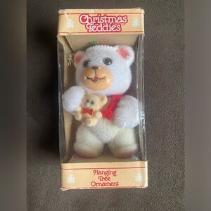 Christmas Teddies Hanging Tree Ornament